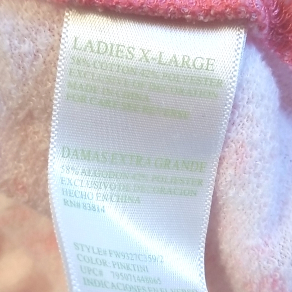 Green Tea Red Semi Sheer Top - Picture 4 of 4